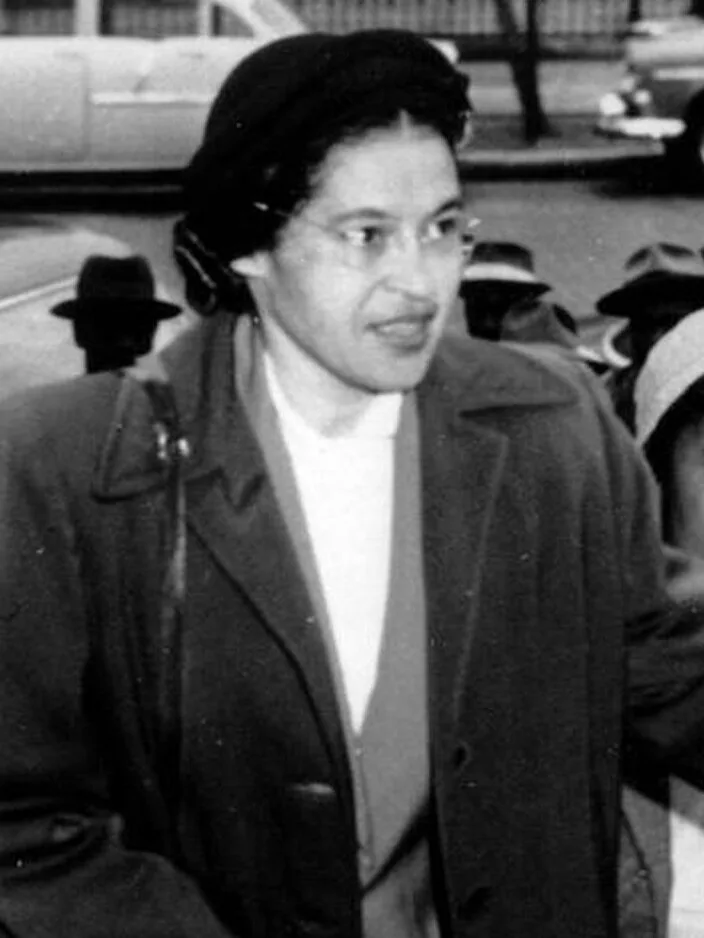 Rosa Parks, portrait, 1956